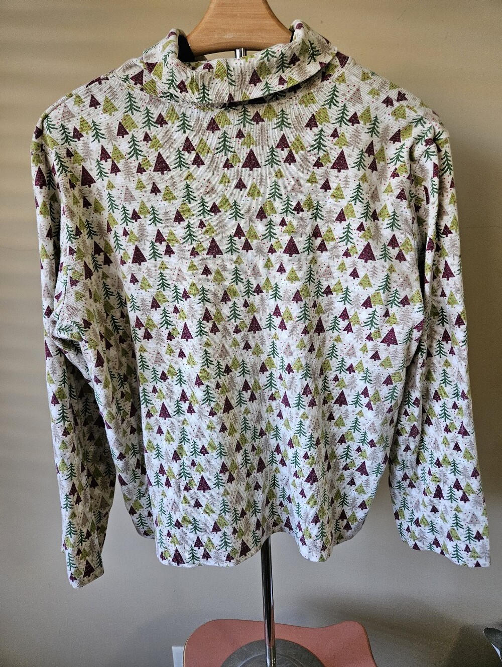 Vintage Christopher & Banks  Christmas Tree Turtleneck - Size XL
